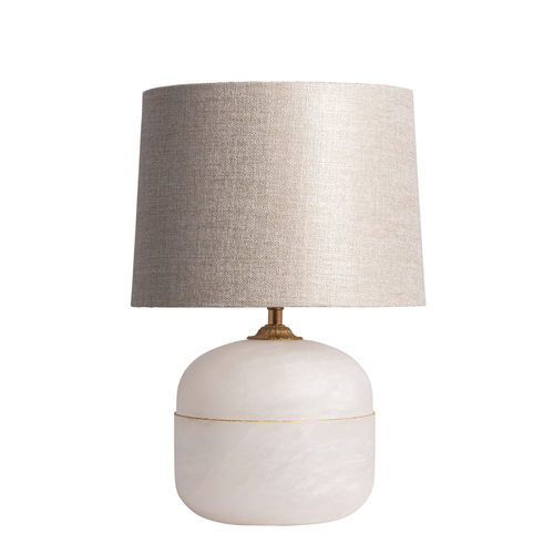 Table lamp - PHOEBE - Heathfield and Comapny - linen / alabaster / contemporary