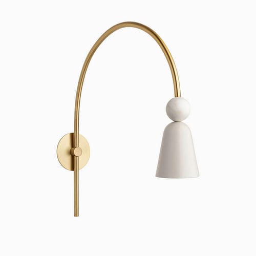 Contemporary wall light - GRAYSON  - Heathfield and Comapny - indoor / marble / conical