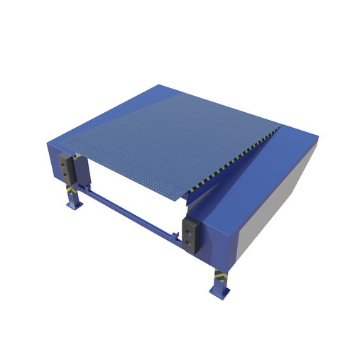 Hydraulic dock leveler - PAS - Promstahl - swing-lip