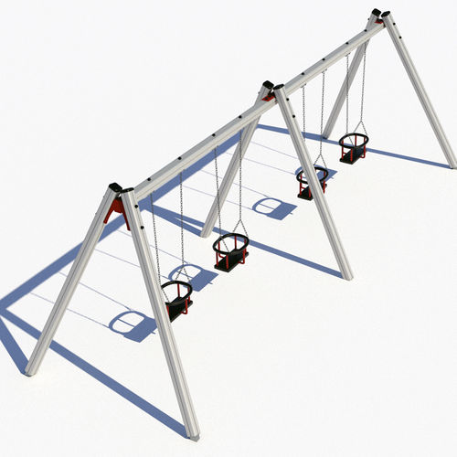 Aluminum swing - A111 - Ludo Playgrounds - playground / multiple