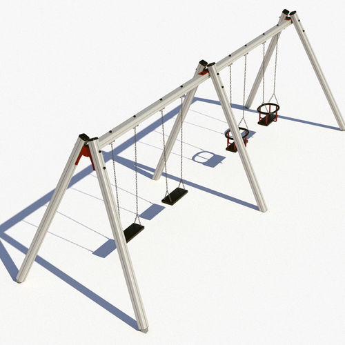 Aluminum swing - A112 - Ludo Playgrounds - playground / multiple