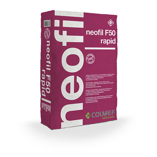 Fixing adhesive mortar - NEOFIL F 50 RAPID - COLMEF - for tile / hydraulic / cement