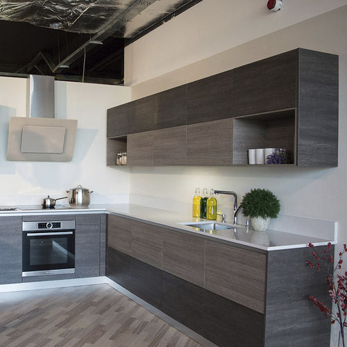 Engineered stone countertop - ESSENTIAL CRYSTAL QUARTZ WHITE - Technistone a.s. - kitchen / white / polished