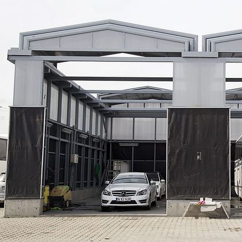 Metal glass roof - CLEARSKY - Evergreen Solutions - polycarbonate / motorized / retractable
