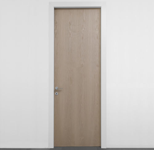 Flush door - LEVEL - ALBED - interior / wooden / glass