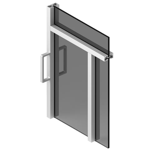 Interior door - CÉLINE - ALBED - wooden / aluminum / glass