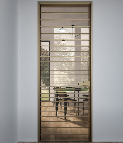 Interior door - RI-TRAIT 8B - ALBED - aluminum / security glass / swing