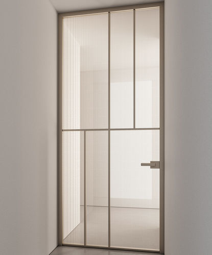 Interior door - CÉLINE - ALBED - aluminum / glass / swing