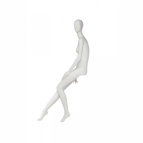 Female display mannequin - STU13 - Cofrad Mannequins - abstract / seated / white