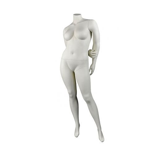 Plus size female display mannequin - DIS.VO5 - Cofrad Mannequins - realistic / headless / white