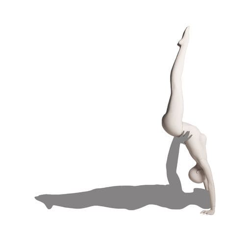Female display mannequin - YOGA_CPL.1F - Cofrad Mannequins - sport / flexible / white