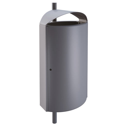 Hanging trash can - 65111 - AUWEKO GmbH - galvanised steel / powder-coated steel / with built-in ashtray