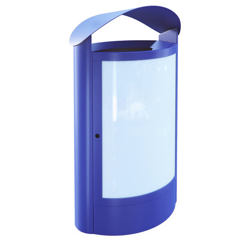 Public trash can - 71511 - AUWEKO GmbH - galvanised steel / powder-coated steel / polyethylene