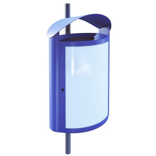 Public trash can - 71111 - AUWEKO GmbH - wall-mounted / hanging / galvanised steel