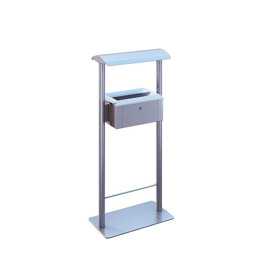 Pedestal ashtray - TD-11-DB-2020 - AUWEKO GmbH - galvanised steel / stainless steel / for outdoor use