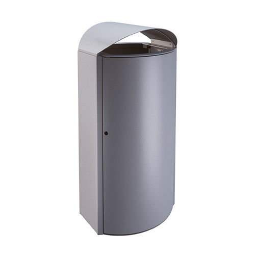 Public trash can - 65612 - AUWEKO GmbH - floor-standing / galvanised steel / powder-coated steel