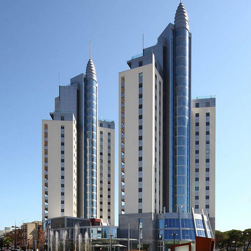 Panel cladding - LE TORRI DI JESOLO - ALUCOBOND - aluminum / composite / interlocking