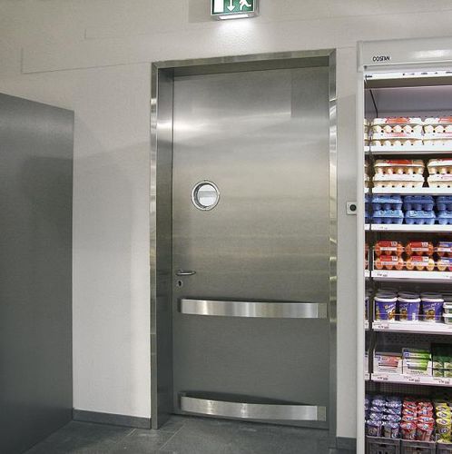 Service door - Gutkowski - stainless steel / swing / without glazing