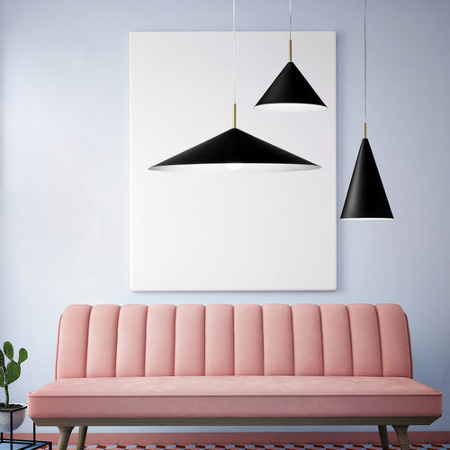 Pendant lamp - SAMOI - Miloox - metal / brushed brass / contemporary