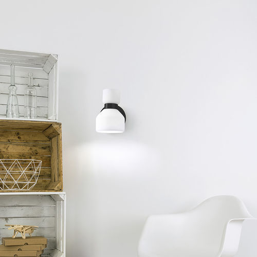 Pendant lamp - FIFTY - Miloox - brushed brass / steel / opal