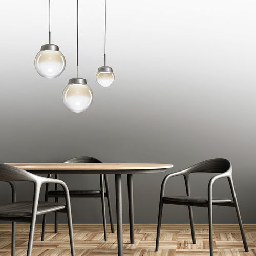 Pendant lamp - JOTTO - Miloox - steel / glass / borosilicate glass