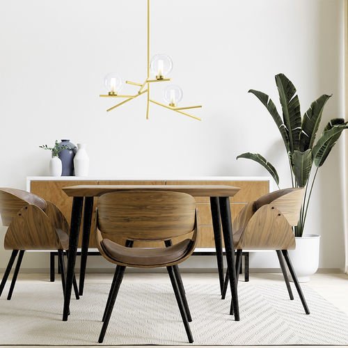 Pendant lamp - CAMELY - Miloox - metal / glass / borosilicate glass