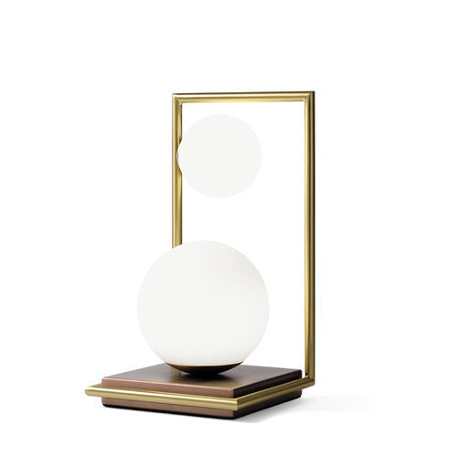 Table lamp - BUBLE - Miloox - metal / bronze / steel
