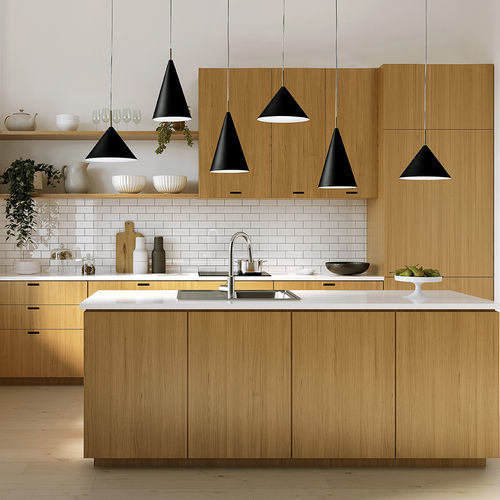 Pendant lamp - SAMOI - Miloox - metal / brushed brass / design