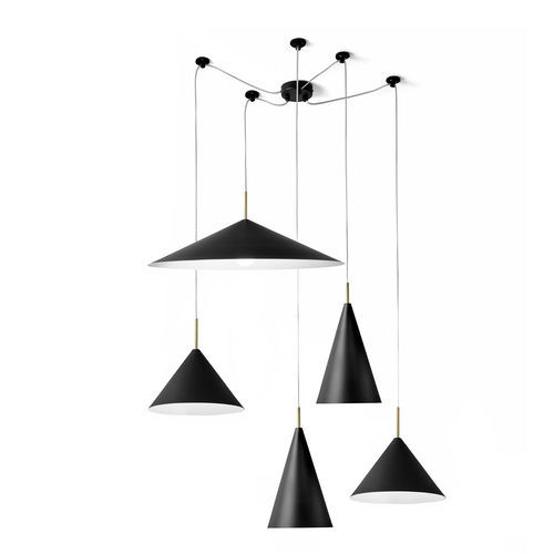 Pendant lamp - SAMOI - Miloox - metal / brushed brass / contemporary
