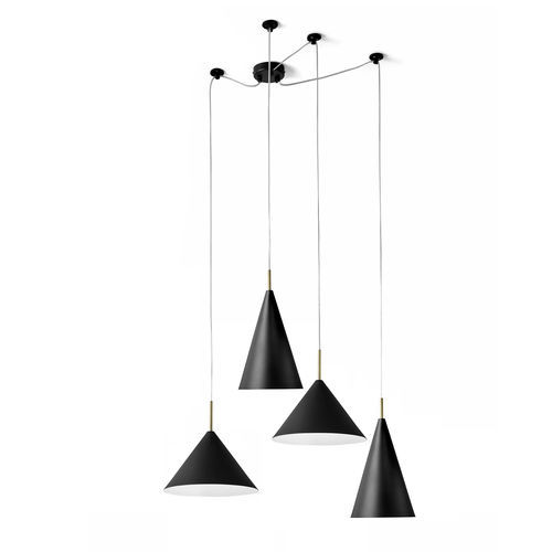 Pendant lamp - SAMOI - Miloox - metal / brushed brass / contemporary