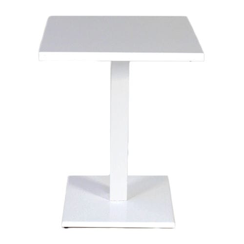 white square bistro table