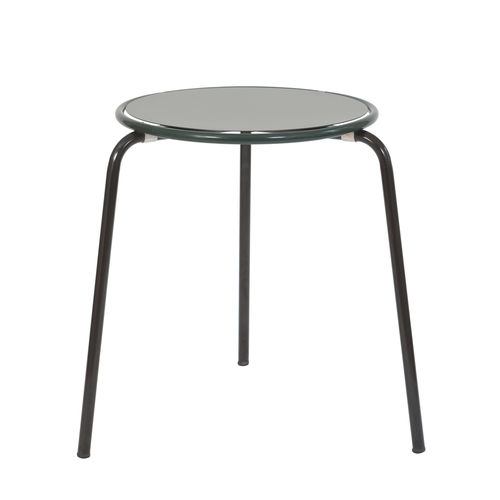 Contemporary coffee table - TRIPOD - ARCALO - metal / metal base / round