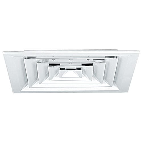 Ceiling air diffuser - SF 704 SERIES - ALDES - square / steel / home