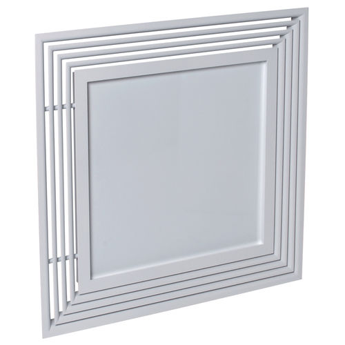 Ceiling air diffuser - ALD 610 K  - ALDES - square / aluminum / home