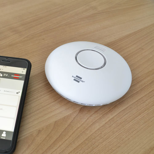 Smoke detector - WRHM01 - Brennenstuhl - heat / ceiling-mounted / battery-powered