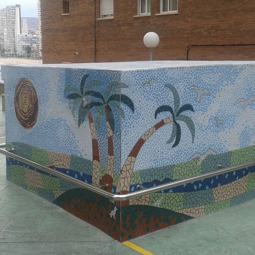Glass mosaic tile - Trencadis Innovacion SL - high-gloss / indoor / outdoor