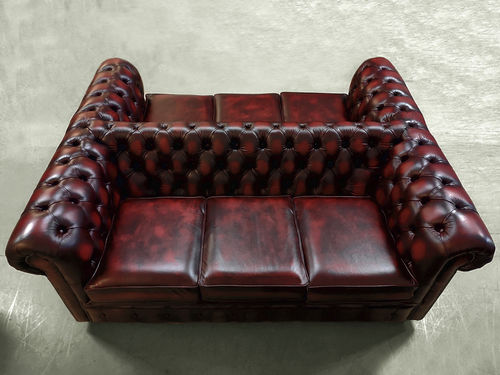 Leather sofa - H - Harleq - contemporary / with removable cushion / custom