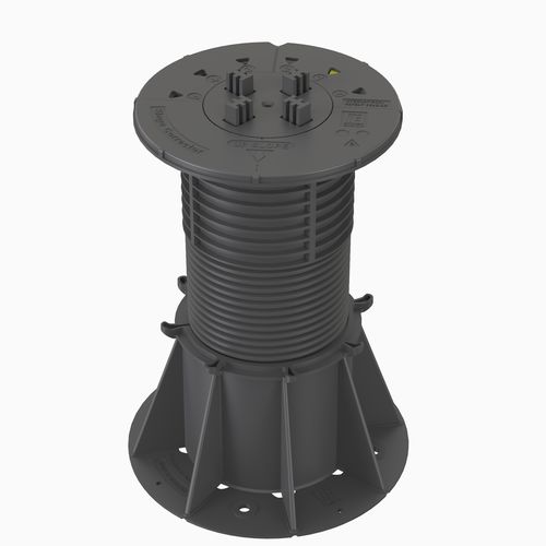 Polypropylene raised floor pedestal - VERSIJACK® VJ-F5 201-286 mm - Elmich Pte Ltd - outdoor / indoor / adjustable