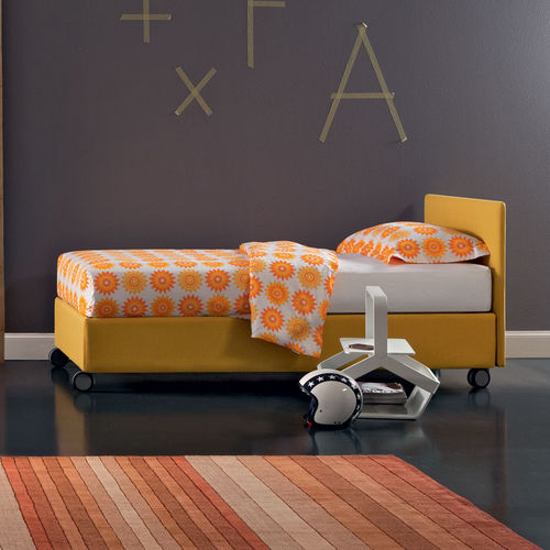 Single bed - FORCE 203 M - OGGIONI - contemporary / upholstered / with headboard