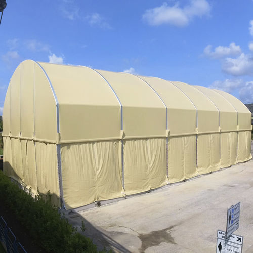 Metal frame tensile structure - BEACHVOLLEY  - AmarantoIdea - roof / for wall / for sports activities