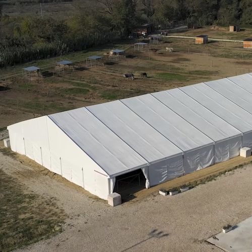 Metal frame tensile structure - PICKLEBALL  - AmarantoIdea - roof / for wall / for sports activities