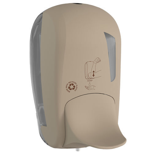 Commercial soap dispenser - 943 Sand - MAR PLAST Group S.p.A. - wall-mounted / recycled plastic / manual