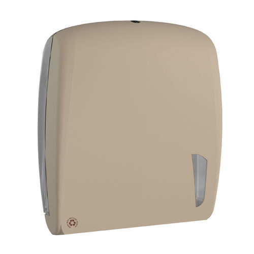 Wall-mounted paper towel dispenser - 901 Sand - MAR PLAST Group S.p.A. - recycled plastic / folded towel / commercial