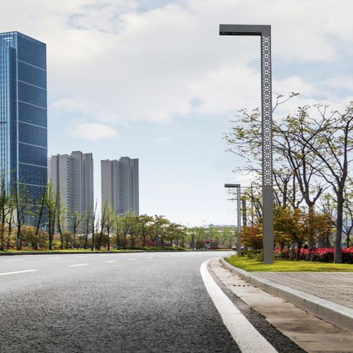 Urban lamp post - IMISTRAL DECOR - BSI LIGHTING TECHNOLOGIES INC. - contemporary / stainless steel / with tempered glass diffuser