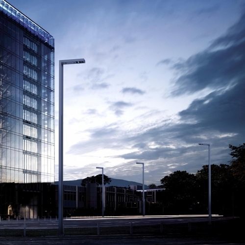Urban lamp post - IMISTRAL DUO - BSI LIGHTING TECHNOLOGIES INC. - contemporary / cast aluminum / stainless steel