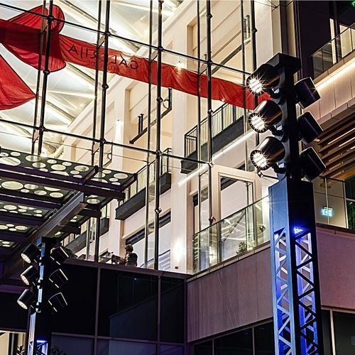 Contemporary light column - IRUTA DECOR FL - BSI LIGHTING TECHNOLOGIES INC. - cast aluminum / LED / outdoor