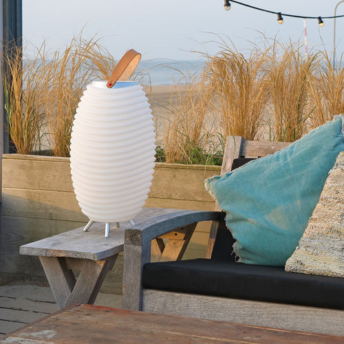 Table speaker lamp - SYNERGY 50PRO - kooduu - pendant / aluminum / polyethylene