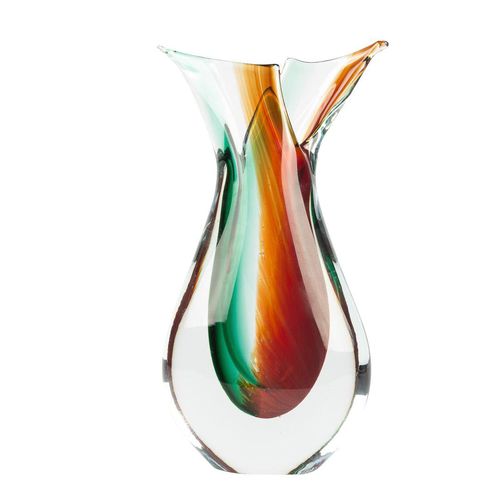 Contemporary vase - SOMMERSO : FISH - Original Murano Glass s.n.c. - blown glass / crystal / Murano glass
