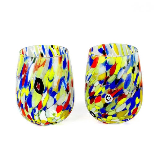 Wine glass - CARNEVALE  - Original Murano Glass s.n.c. - cocktail / blown glass / Murano glass