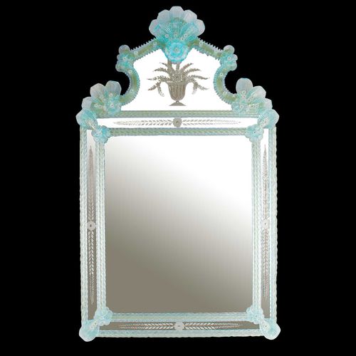 Wall-mounted mirror - TURCHESIN - Original Murano Glass s.n.c. - venetian style / Murano glass